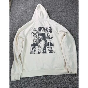 Taylor Swift The Eras Tour Pullover Hoodie Women's Size Large Beige